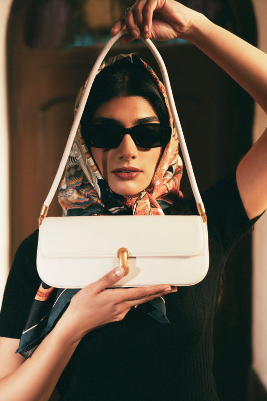 Elara Shoulder Bag- White