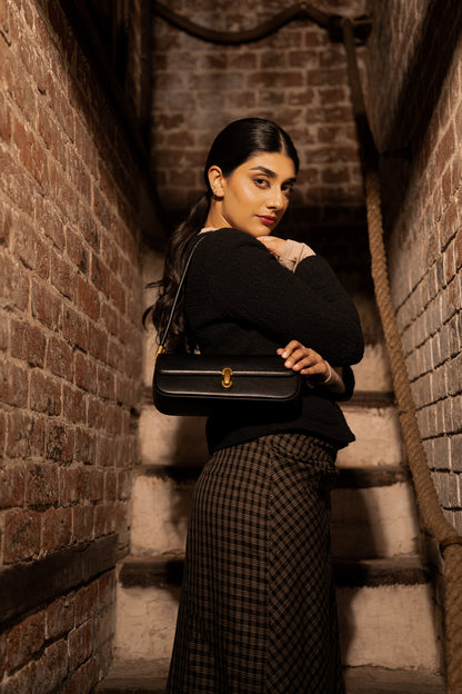 Elara Shoulder Bag- Black