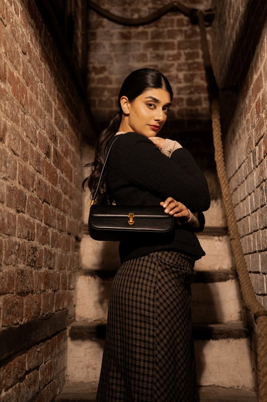 Elara Shoulder Bag- Black